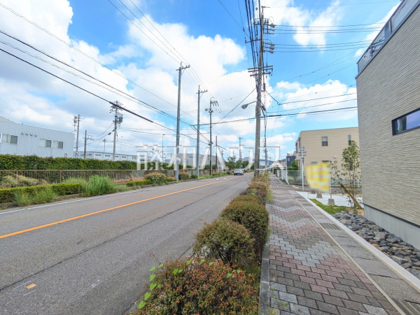 接道状況および現場風景　【西春日井郡豊山町大字豊場字殿釜】