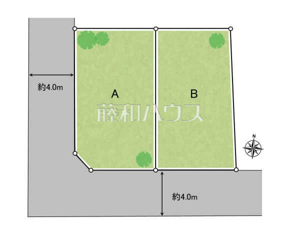 全体区画図　【昭島市緑町５丁目】