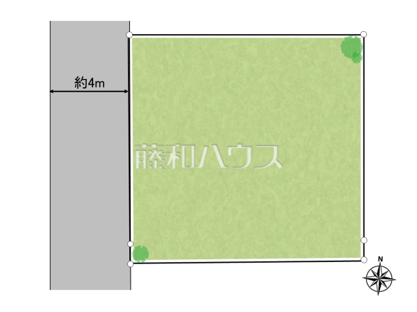 全体区画図　【小平市学園東町】