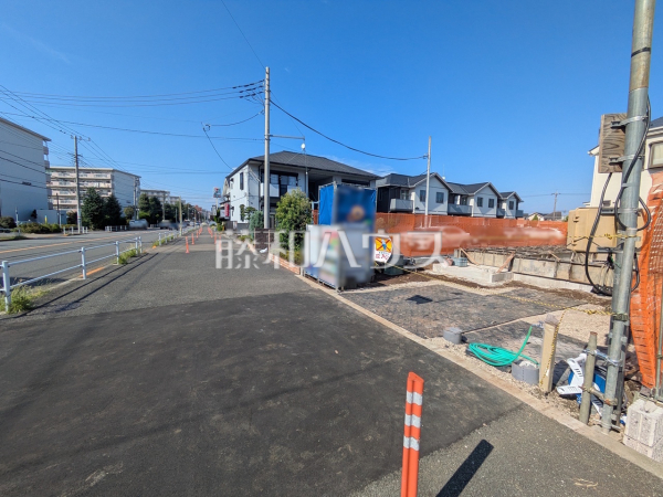 接道状況および現場風景　【東大和市上北台３丁目】