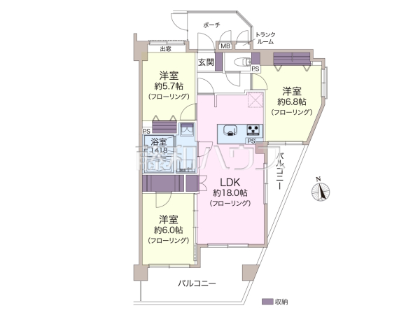 間取図 【日神パレステージ光が丘Ⅱ】 間取図 【日神パレステージ光が丘Ⅱ】