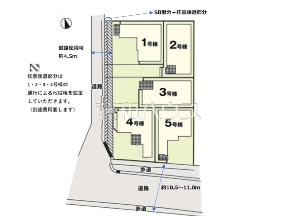 全体区画図　【福岡市東区多の津５丁目】