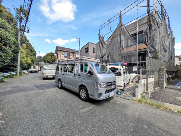 接道状況および現場風景 【八王子市大塚】 接道状況および現場風景 【八王子市大塚】
