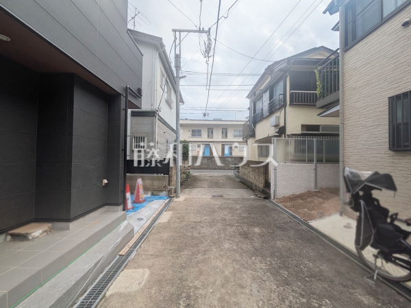 接道状況および現場風景　【杉並区下井草２丁目】
