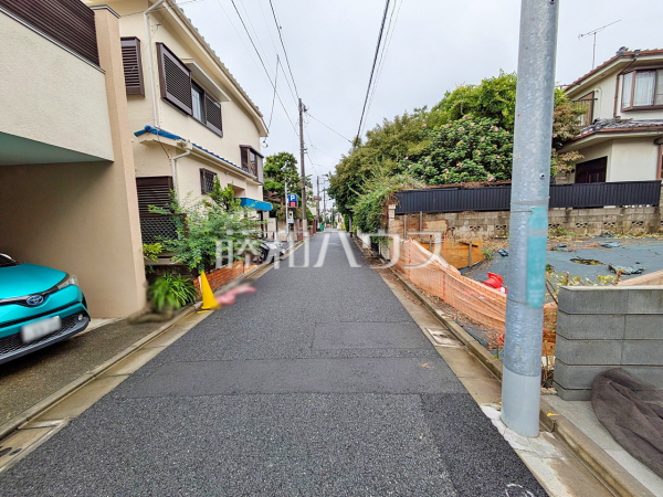 接道状況および現場風景　【世田谷区赤堤２丁目】