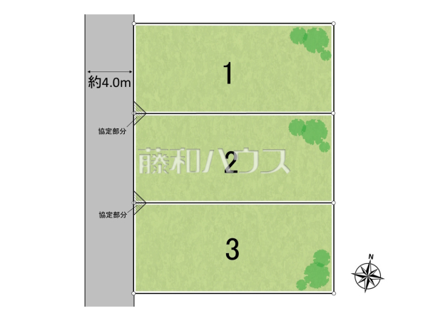 全体区画図 【東大和市南街3丁目】 全体区画図 【東大和市南街3丁目】