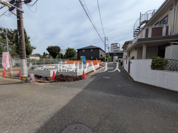 接道状況および現場風景　【練馬区上石神井１丁目】