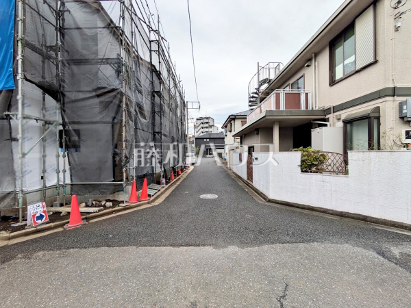 接道状況および現場風景　【練馬区上石神井１丁目】