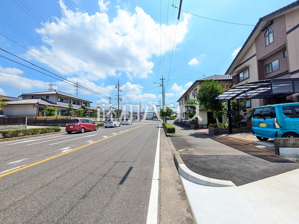 接道状況および現場風景　【春日井市松河戸町１丁目】