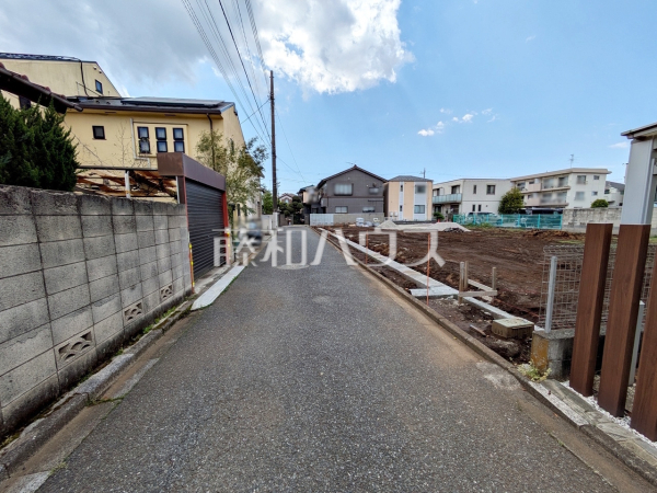 接道状況および現場風景　【中野区上鷺宮３丁目】