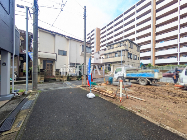 接道状況および現場風景　【富士見市水谷東３丁目】