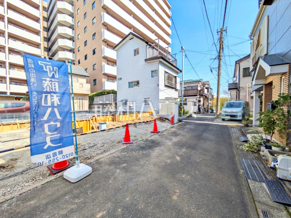 接道状況および現場風景　【富士見市水谷東３丁目】