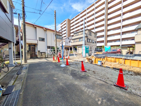 接道状況および現場風景　【富士見市水谷東３丁目】