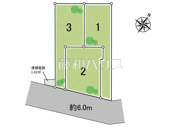 全体区画図 【練馬区土支田4丁目】 全体区画図 【練馬区土支田4丁目】