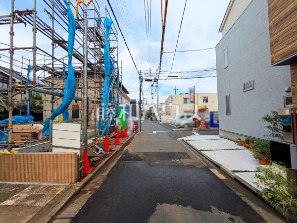 接道状況および現場風景　【杉並区本天沼１丁目】
