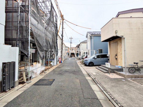 接道状況および現場風景　【練馬区大泉町５丁目】