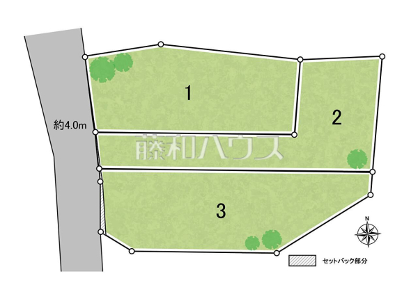 全体区画図　【北名古屋市六ツ師南屋敷】