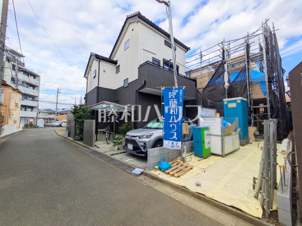 接道状況および現場風景　【三鷹市中原１丁目】