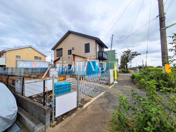 接道状況および現場風景　【世田谷区宇奈根２丁目】