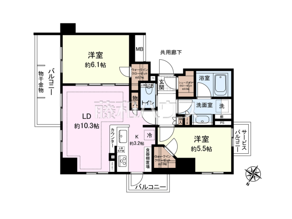 間取図　【プライム西八王子】