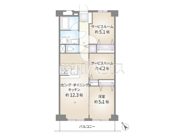 間取図　【日野台ハイツ】