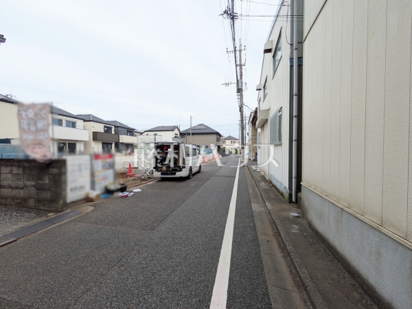 接道状況および現場風景　【練馬区高松６丁目】