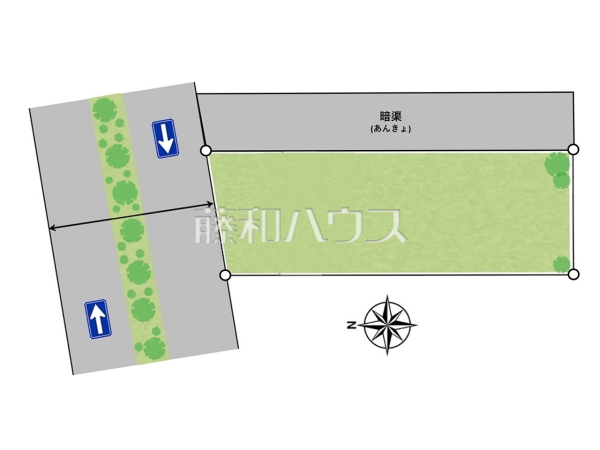 公道12m緑道の開放感！空が広く感じる、都心のコンパクトライフ
区画図　【練馬区田柄１丁目】
