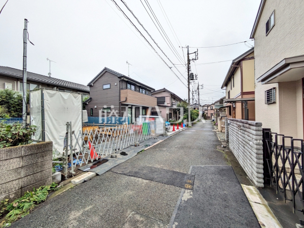 接道状況および現場風景 【国分寺市西恋ヶ窪2丁目】 接道状況および現場風景 【国分寺市西恋ヶ窪2丁目】