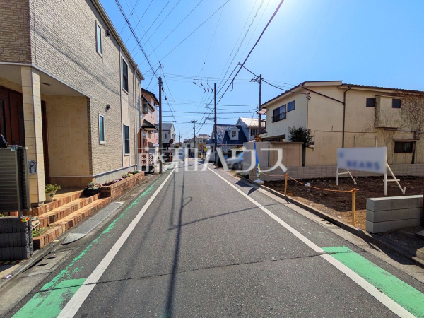 接道状況および現場風景 【中野区野方6丁目】 接道状況および現場風景 【中野区野方6丁目】
