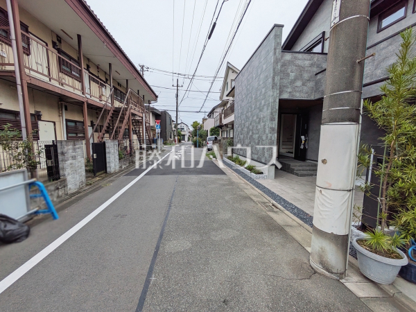 接道状況および現場風景　【杉並区宮前４丁目】