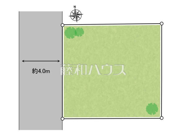 全体区画図　【所沢市大字上安松】