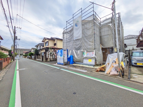 接道状況および現場風景　【小平市津田町３丁目】