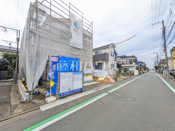接道状況および現場風景　【小平市津田町３丁目】