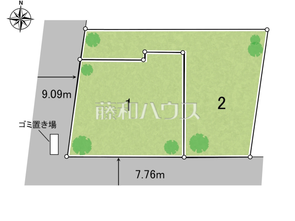 全体区画図　【杉並区下井草４丁目】