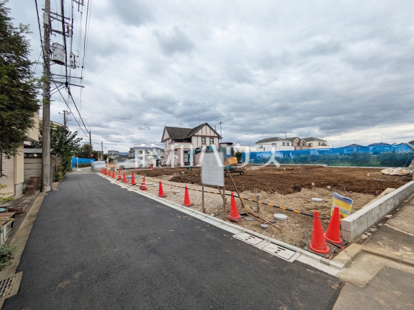 接道状況および現場風景　【狛江市猪方３丁目】