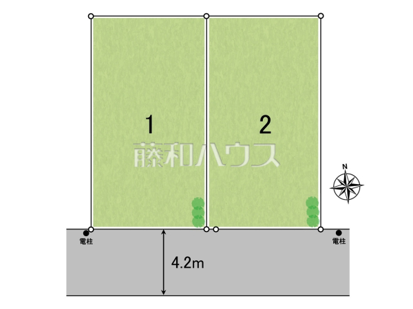 全体区画図　【所沢市所沢新町】