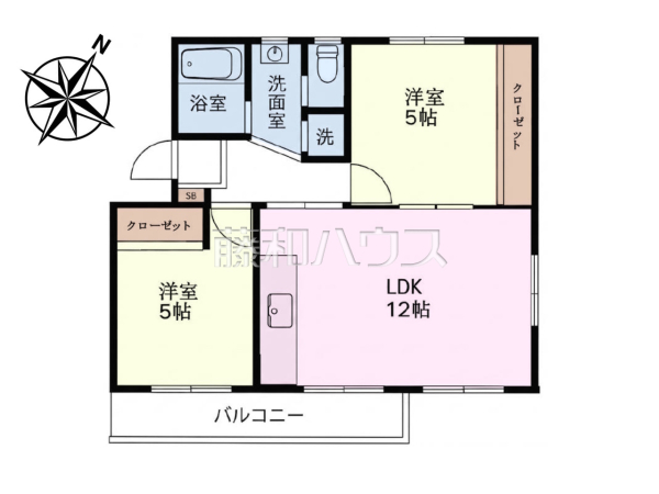 間取図　【永山3丁目第2住宅　3-2-4号棟】