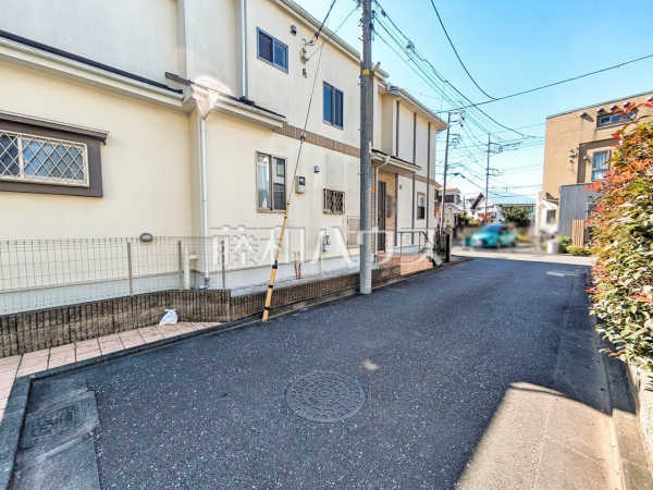 接道状況および現場風景　【東久留米市金山町１丁目】