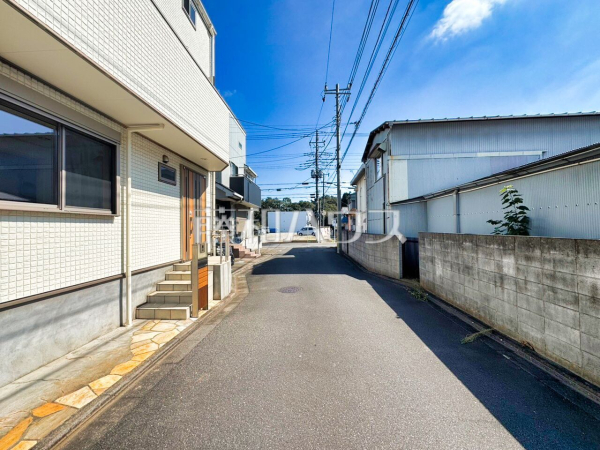 接道状況および現場風景　【東久留米市前沢３丁目】