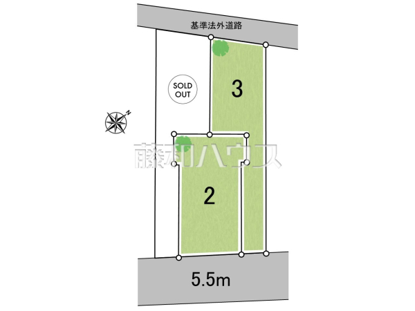 全体区画図　【練馬区南田中２丁目】