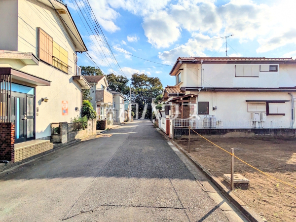 接道状況および現場風景 【立川市一番町2丁目】 接道状況および現場風景 【立川市一番町2丁目】