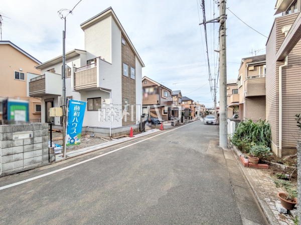 接道状況および現場風景　【小平市小川町２丁目】