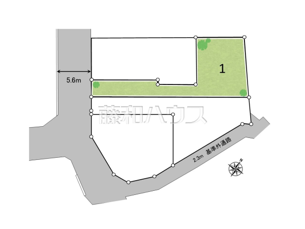 全体区画図　【多摩市一ノ宮１丁目】