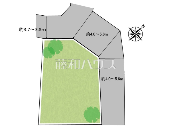 区画図 【福岡市南区大平寺1丁目】 区画図 【福岡市南区大平寺1丁目】