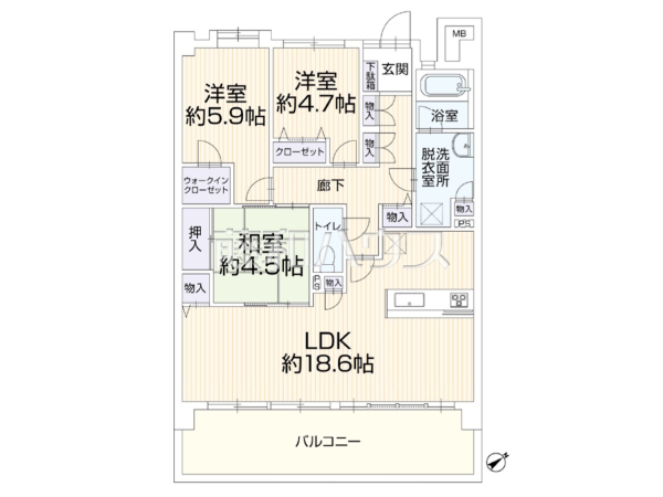 間取図 【アンピール千早駅南】 間取図 【アンピール千早駅南】