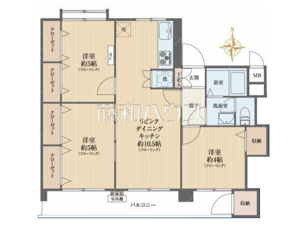 間取図 【公社多摩川住宅ト-3号棟】 間取図 【公社多摩川住宅ト-3号棟】