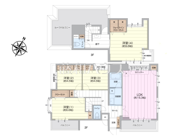間取図　【ヴェラハイツ国立】