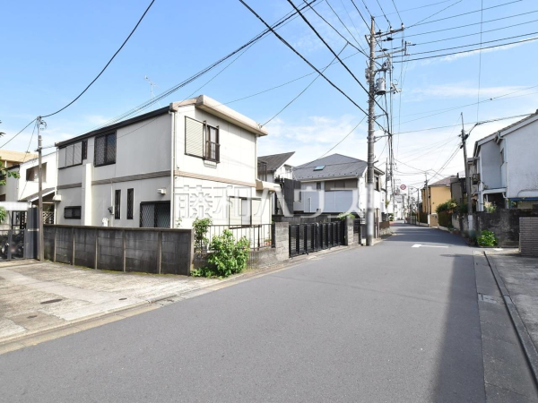 接道状況および現場風景　【中野区沼袋２丁目】