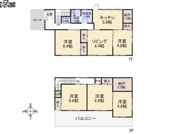間取図　【中野区沼袋２丁目】