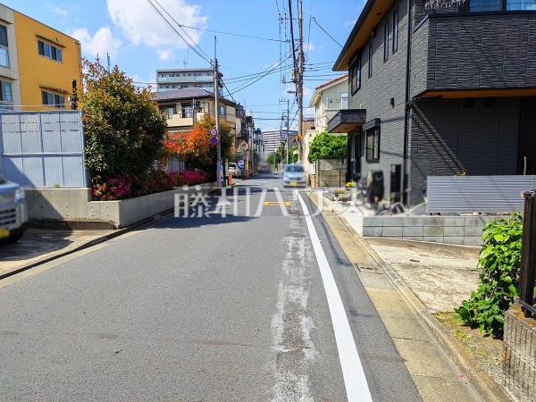 接道状況および現場風景　【中野区沼袋２丁目】